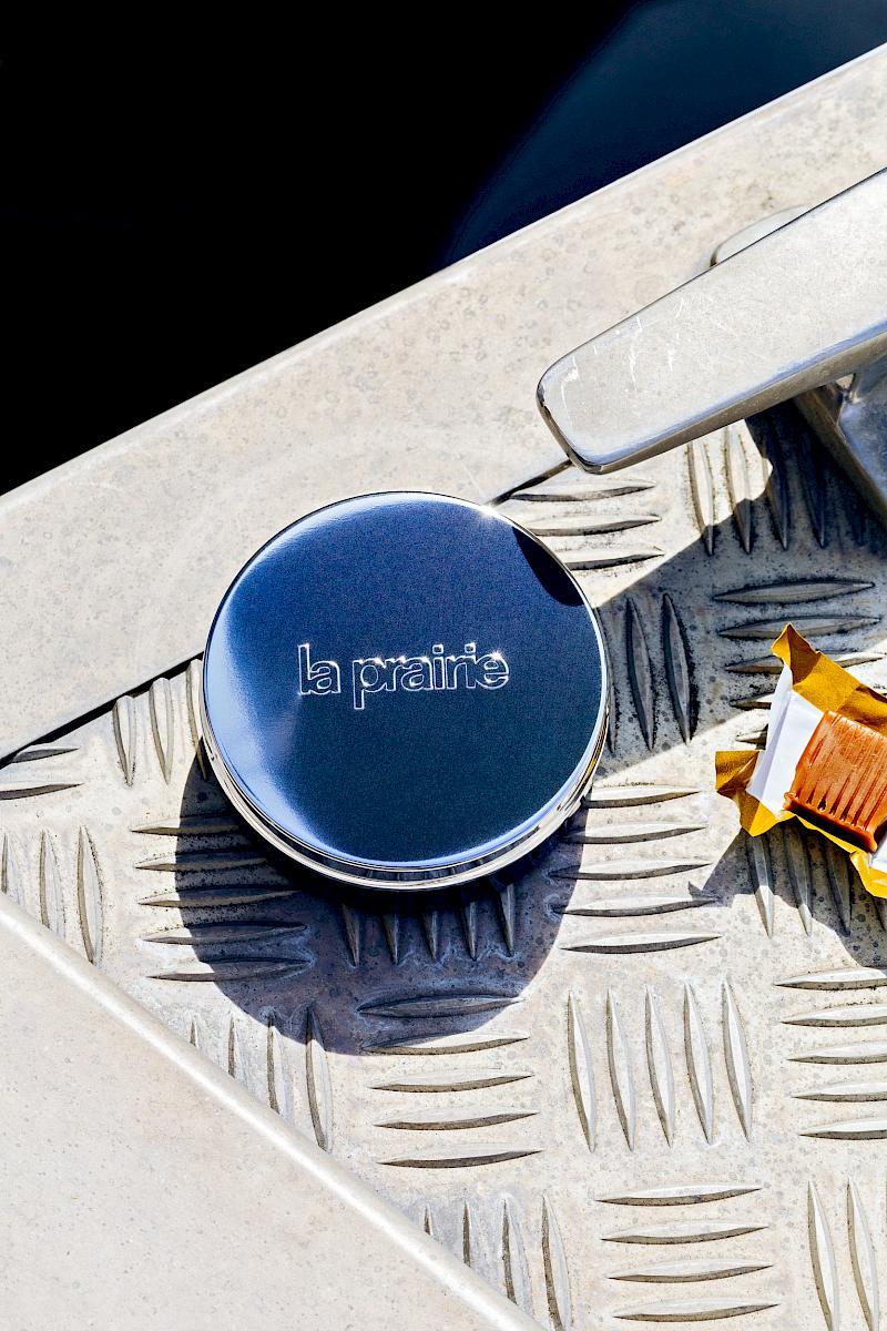 Foundation with SPF by La Prairie at the docks on a Sunday morning