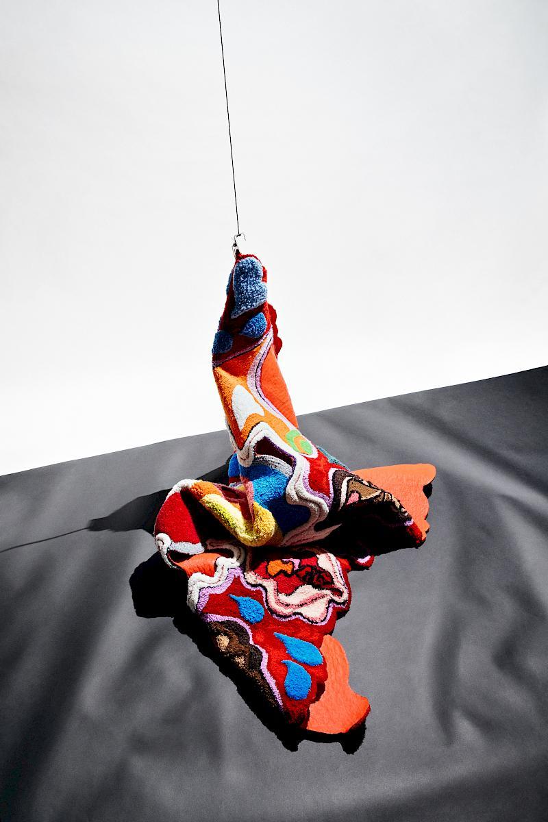 Folded Soft Sculpture CUNT power by Talaya Schmid